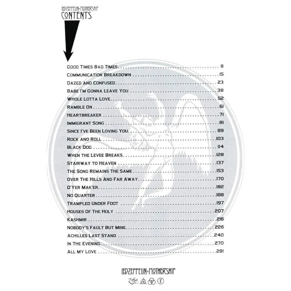 Led Zeppelin: Mothership - Authentic Guitar, Tab Edition Music Book